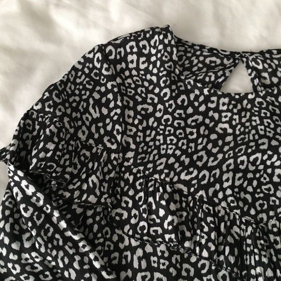 H&M leopard black and white blouse - Picture 4 of 4